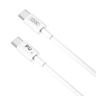 Дата кабель USB-C to USB-C 2.0m 100W white XO (CB-Q100-2CC) U1111663