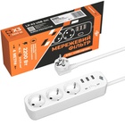 Мережевий фільтр живлення LogicPower LP-X3 PREMIUM, 4m white (19526) U1175255