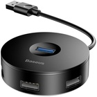 Концентратор Baseus Round box HUB adapter (USB3.0 to USB3.0*1+USB2.0*3) Black (CAHUB-F01) U0814623