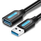 Дата кабель USB 3.0 AM/AF 3.0m black Vention (CBHBI) U1125516