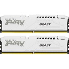 Модуль пам'яті для комп'ютера DDR5 32GB (2x16GB) 5200 MHz FURY Beast White Kingston Fury (ex.HyperX) (KF552C40BWK2-32) U0883800