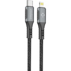 Дата кабель Type-C to Lightning 1.2m CBGPD30WTL1 30W grey Intaleo (1283126518089) U0760611