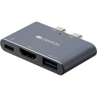 Порт-репликатор CANYON Docking Station with 3 port, Thunderbolt 3, Input 100-240V, (CNS-TDS01DG) U0419748