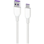 Дата кабель USB 2.0 AM to Type-C 1.0m Glow white 2E (2E-CCAC-WH_) U0811180