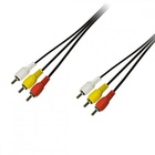 Кабель мультимедийный 3xRCA M - 3xRCA M 1.5m Piko (1283126473951) U0486215