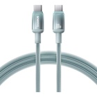 Дата кабель USB-C to USB-C 1.0m 100W blue-green Baseus (E0420700) U1202107