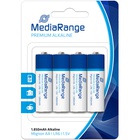 Батарейка Mediarange AA LR6 1.5V Premium Alkaline Batteries, Mignon, Pack 4 (MRBAT104) U0858947