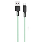 Дата кабель USB 2.0 AM to Micro 5P 1.0m 5A green XO (NB166-M-1-GR) U1093067