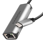 Перехідник USB-C to RJ45 Ethernet 2500Mbps gray AXAGON (ADE-25RC) U1172431