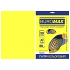 Бумага Buromax А4, 80g, NEON yellow, 50sh (BM.2721550-08) U0576868