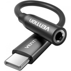 Перехідник USB-C to 3.5mm M black VENTION (BIIBA) U1137179