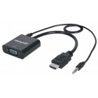 Кабель мультимедийный HDMI M to VGA F Manhattan (151450) U0126531