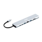 Концентратор 2E USB-C 8-in-1 1xUSB 2.0 + 1xUSB 3.0 + 2xUSB-C PD + HDMI + microSD/SD + 1xRJ45 0.13m gray (2E-W2681) U1175200