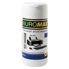 Серветки Buromax Wet wipes for OFFICE Equipment 100pcs, tube (BM.0801) U1085045