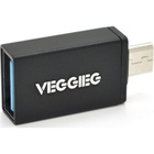 Перехідник USB 2.0 AF to Micro 5P M OTG black VEGGIEG (V-OT01) U1099890