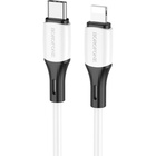 Дата кабель USB-C to Lightning 1.0m 3A 20W silicone BX79 white BOROFONE (6974443384734) U1067155