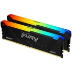 Модуль пам'яті для комп'ютера DDR4 16GB (2x8GB) 3200 MHz Beast Black Kingston Fury (ex.HyperX) (KF432C16BB2AK2/16WP) U1095890