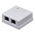 Розетка сетевая RJ45 x2 STP 5e Kingda (KD-WP6037-C5e) U0479805