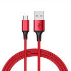 Дата кабель USB 2.0 AM to Micro 5P 1.0m 2.4A braided red XO (NB143-M1-RD) U1093053