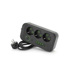 Мережевий фільтр живлення Voltronic F09U, 3 роз EU, 4USB Black (F09U-Black) U1192016