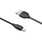 Дата кабель USB 2.0 AM to Micro 5P 1.0m 2.4A black BOROFONE (6931474701770) U1089578