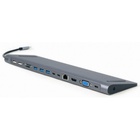 Концентратор Cablexpert USB-C 9-in-1 (Hub/HDMI/VGA/PD/card-reader/lan/audio) (A-CM-COMBO9-01) U0625152