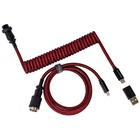 Дата кабель USB 2.0 AM to USB-C 1.08m Premium Coiled Aviator Straight red Keychron (CAB2_KEYCHRON) U1073689