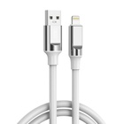 Дата кабель USB 2.0 AM to Lightning 1.0m 6A silicone white XO (NB251_L_White) U1105105