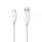 Дата кабель USB 3.0 AM to Type-C 0.9m Powerline V3 White Anker (A8163H21/A8163G21) U0419233