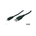 Дата кабель USB 2.0 AM to Micro 5P 1.0m black Digitus (AK-300127-010-S) U1174909