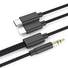 Кабель мультимедійний 3.5mm M to USB-C + Lightning 1,0m black XoKo (MH-232-BK) U1091819