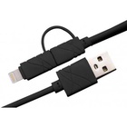 Дата кабель USB 2.0 AM to Lightning + Micro 5P 1.0m black XoKo (SC-210-BK) U0454470
