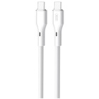 Дата кабель USB-C to USB-C 1.0m 60W Rock XO (NBQ231B_White) U1070479