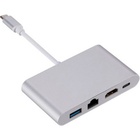 Концентратор Dynamode USB3.1 Type-C to 1хHDMI, 1хRJ-45, 1хUSB 3.0, 1хUSB Type-C Fe (Multiport USB 3.1 Type-C to HDMI-RJ45) U0641832