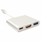 Дата кабель USB C-Type - HDMI/USB PowerPlant (KD00AS1306) U0224414