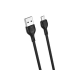 Дата кабель USB 2.0 AM to Micro 5P 1.0m 2.1A black XO (NB200-M-BK) U1093058