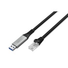 Дата кабель USB AM to RJ45 Ethernet 2.0m CAT6A S/FTP 1Gbps LSZH Digitus (AK-300600-020-S) U1088042