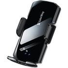 Універсальний автотримач ColorWay FlameGrip, автозажим, Wireless Charger 15W Black (CW-CHAW070Q-BK) U1156931