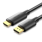 Кабель мультимедійний DisplayPort M to HDMI M 1.8m 4K black Vention (HFOBAC) U1125600