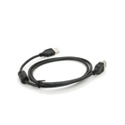 Дата кабель USB 2.0 AM/AF 1.0m ferrite black Voltronic (YT-AM/AF-1.0B) U1083372