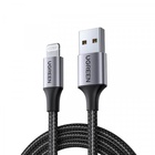 Дата кабель USB 2.0 AM to Lightning 1.0m 2.4A US199 black UGREEN (60156) U1126568