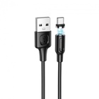 Дата кабель USB 2.0 AM to USB-C 1.0m 2.4A magnetic BX41 black BOROFONE (6931474738462) U1186152