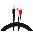 Кабель мультимедийный Jack 3.5mm male to 2xRCA 5.0m Vinga (VCPDCJ35MRCA25BK) U0440838