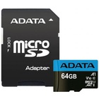 Карта памяти ADATA 64GB microSD class 10 UHS-I A1 Premier (AUSDX64GUICL10A1-RA1) U0278282