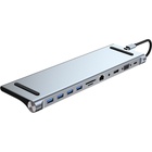Порт-реплікатор Dynamode 11-in-1 USB-C to HDTV 4K/30Hz, VGA, 1хUSB3.0, RJ45, Type-C PD, Audio, SD/MicroSD (BYL-2003) U0866970