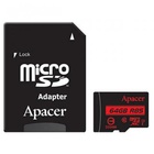 Карта памяти Apacer 64GB microSDXC class 10 UHS-I U1 (AP64GMCSX10U5-R) U0259610