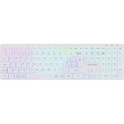 Клавіатура Canyon HKB-W11 Slim Dual Mode Wireless/Bluetooth RGB UA White (CNS-HBTK11W) U1050913