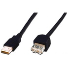 Дата кабель USB 2.0 AM/AF 3.0m DIGITUS (AK-300200-030-S) U0150504