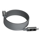 Дата кабель USB-C to USB-C 1.2m PD60W magnetic digital display nylon gray Choetech (XCC-1067-GY) U1168822