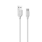 Дата кабель USB 2.0 AM to USB-C 3.0m 2.4A BX14 white BOROFONE (6957531090397) U1144471